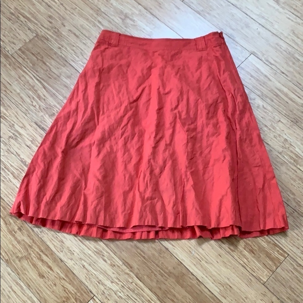 J crew cotton midi skirt